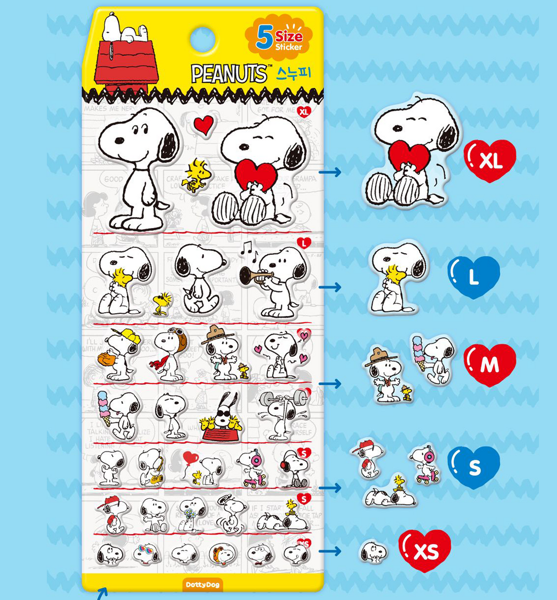 Peanuts Snoopy Marshmallow Sticker