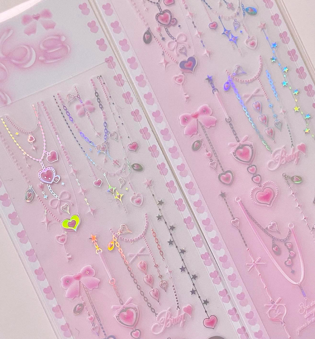 Lovely Pink Charm Seal Sticker