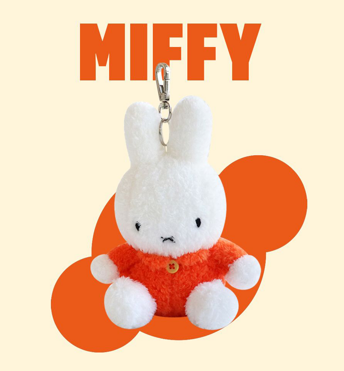 Miffy Plush Keyring [Miffy-Orange]