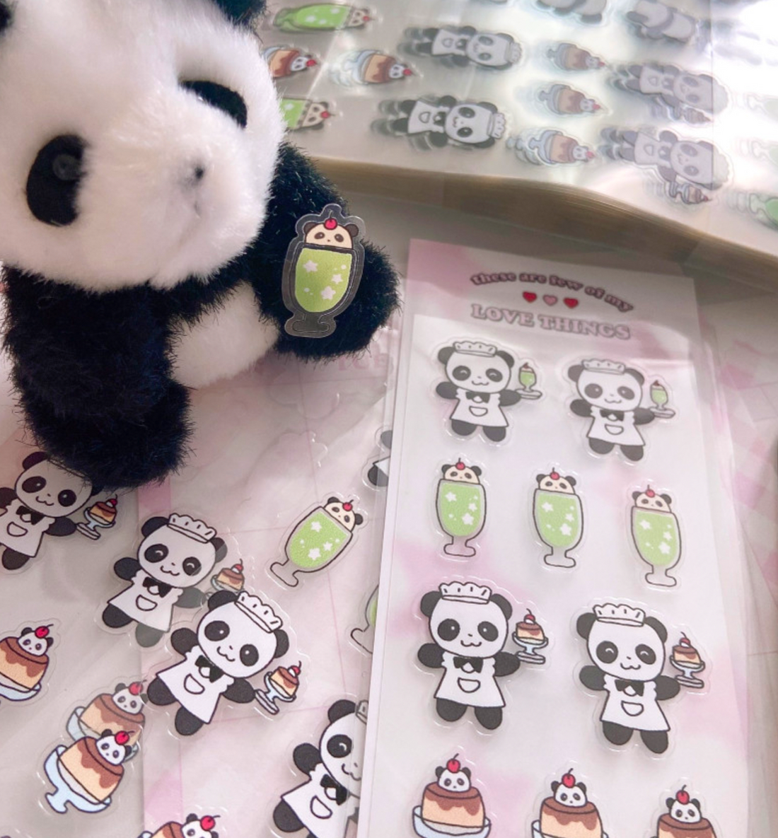 Maid Panda Seal Sticker