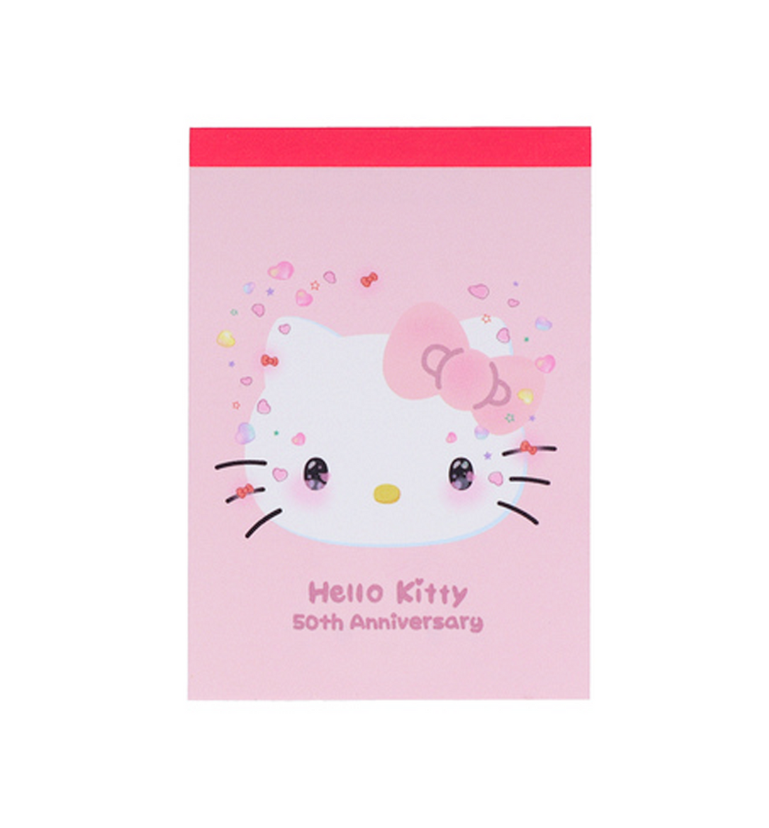 Sanrio Hello Kitty Pink Touching Memopad [50th Anniversary - Limited Edition]