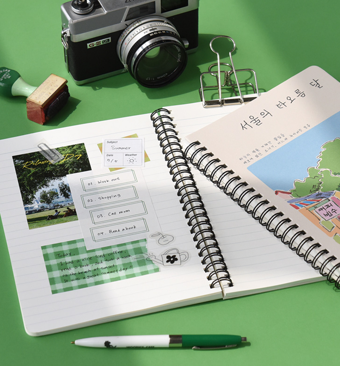 A5 Seoul's Four Seasons Spring Notebook [Lined]