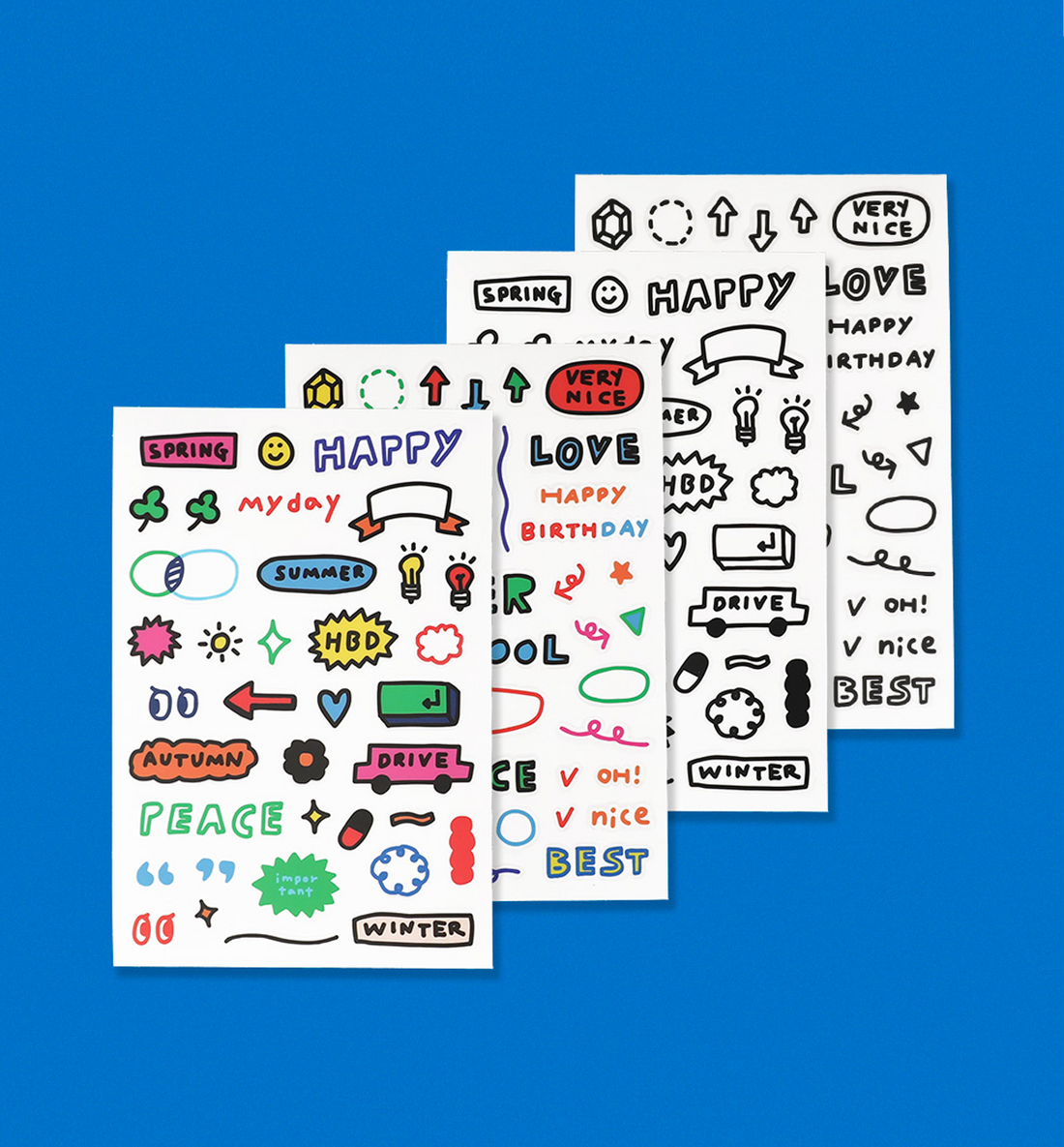 O,LD! Drawing Sticker Pack [4 Sheets]