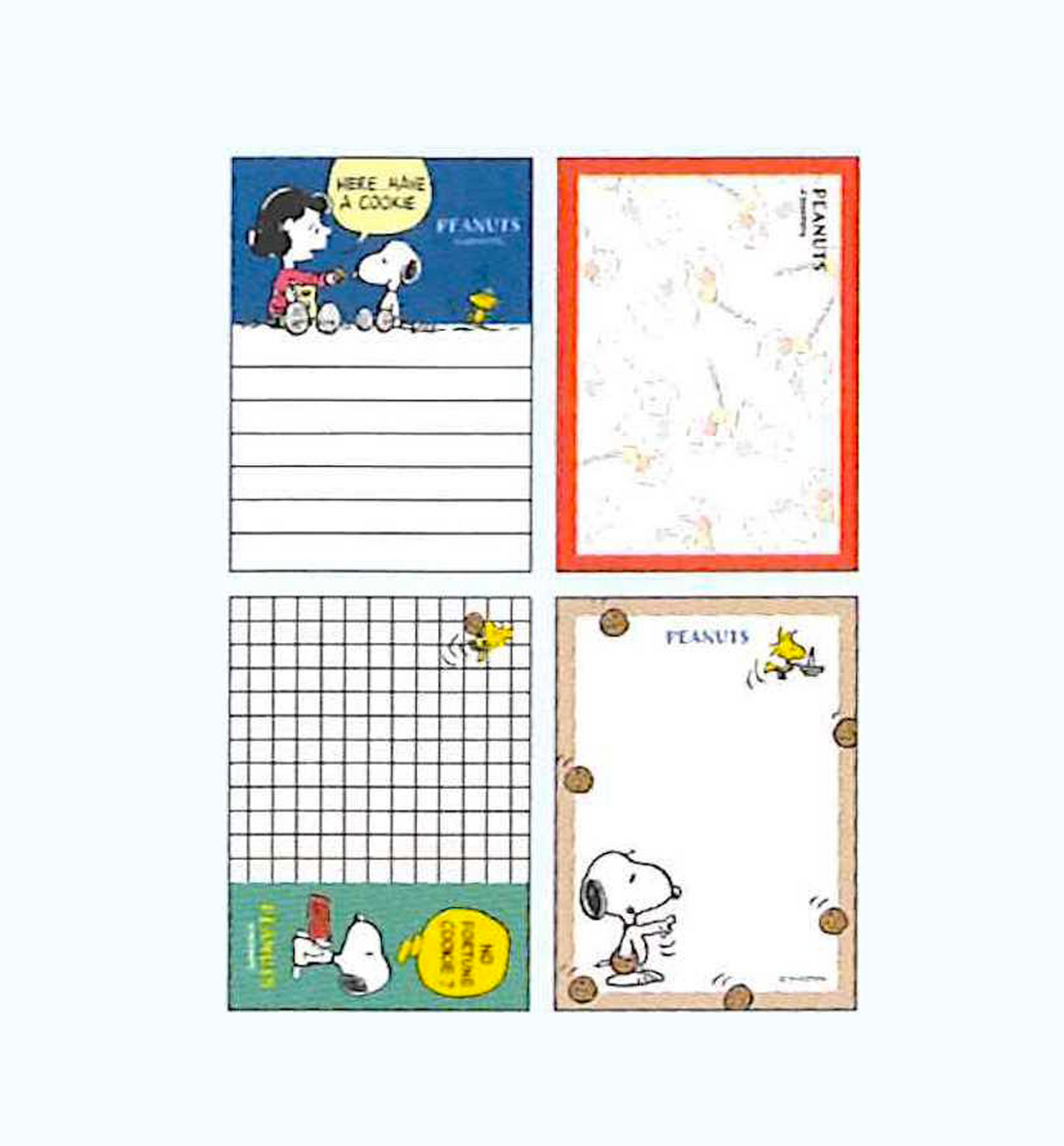 [JAPAN] Peanuts Snoopy Mini Memopad [Snoopy Cookies]