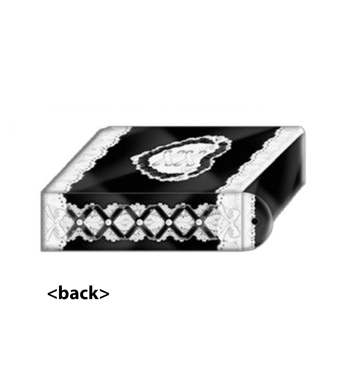 Black Lace Photocard Collect Case Holder [Black Heart Club]