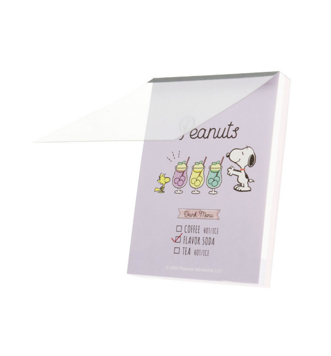 [JAPAN] Peanuts Snoopy Mini Memopad [Drink Menu]