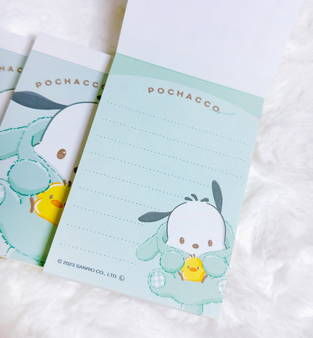 Sanrio Pochacco Mini Memopad [Fluffy Rabbit]