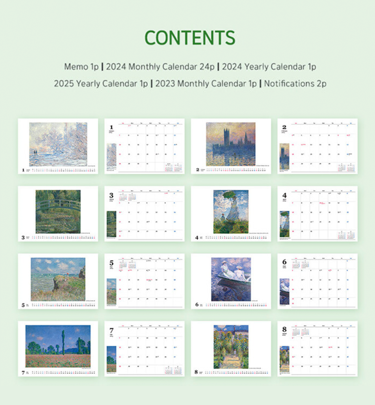 2024 Art Desk Calendar [Claude