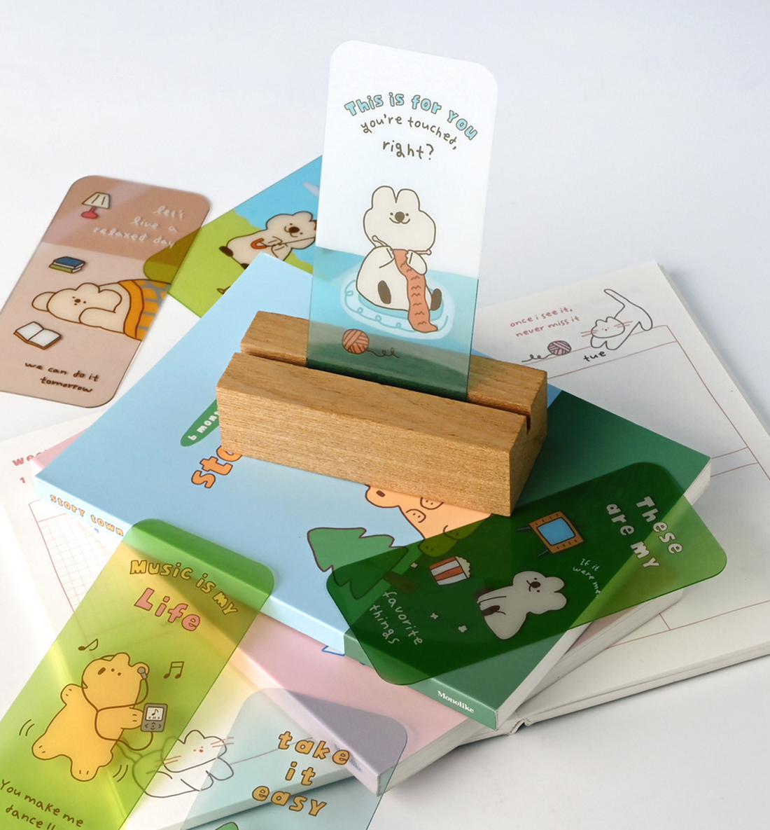 Story Town Acrylic Hard Bookmark [Afternoon]