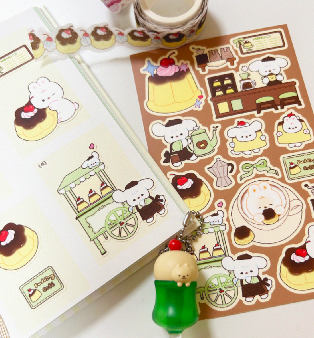 Pudding Cafe Seal Sticker