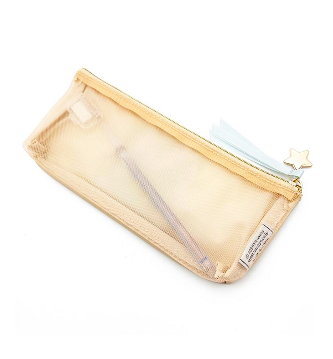 [JAPAN] Peanuts Snoopy Sweet Dreams Pouch + Toothbrush [Beige]