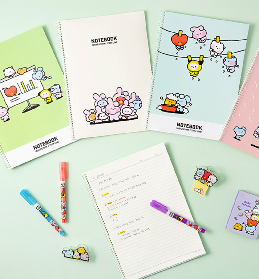 BT21 Ruled Notebook