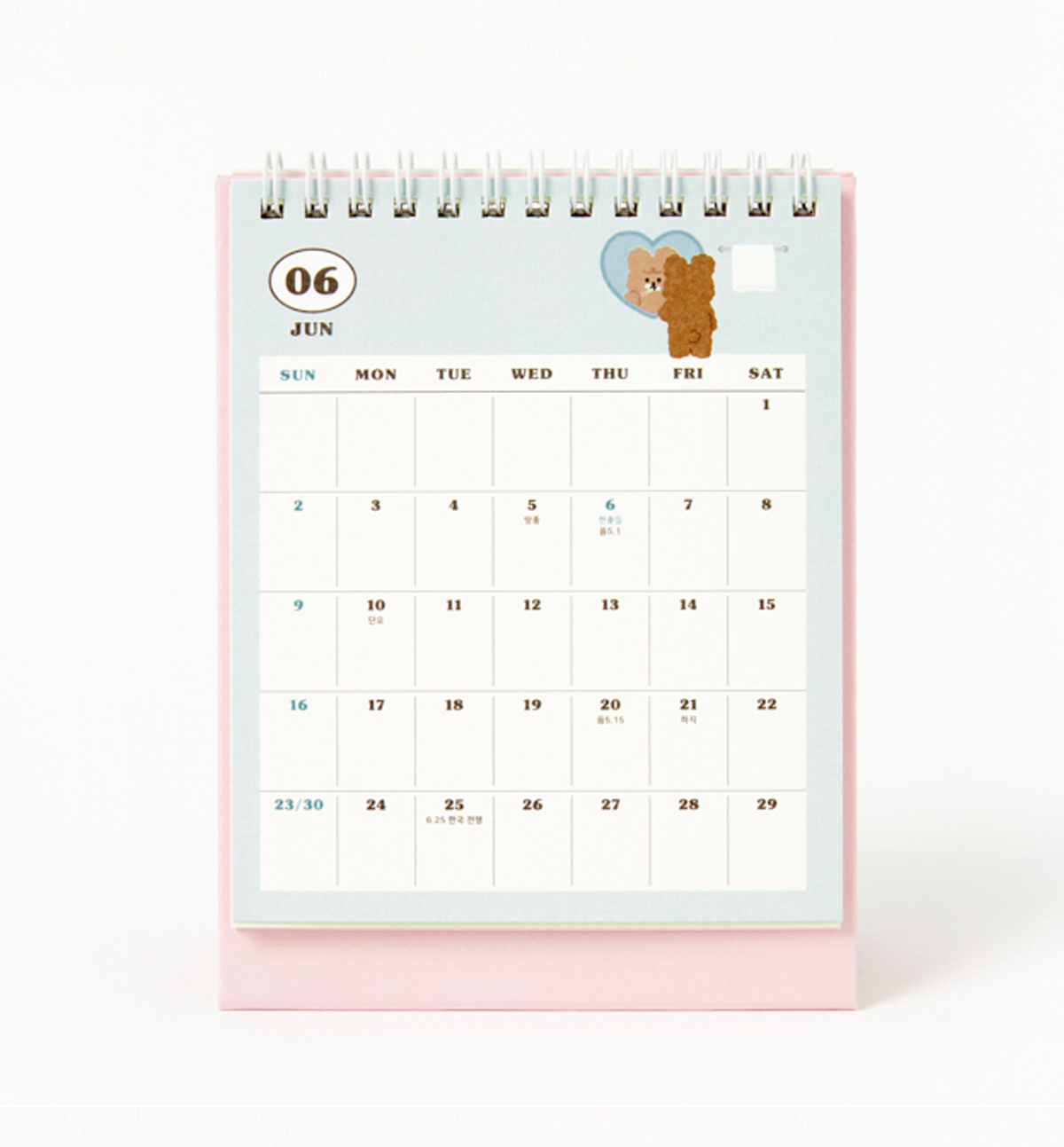 2024 Check Poodle Desk Calendar