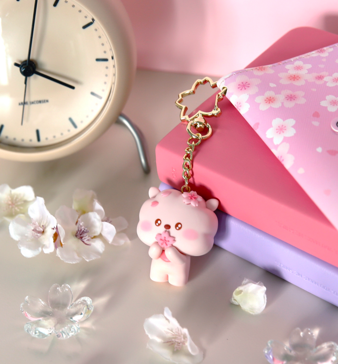 BT21 Cherry Blossom Figure Keyring [RJ]