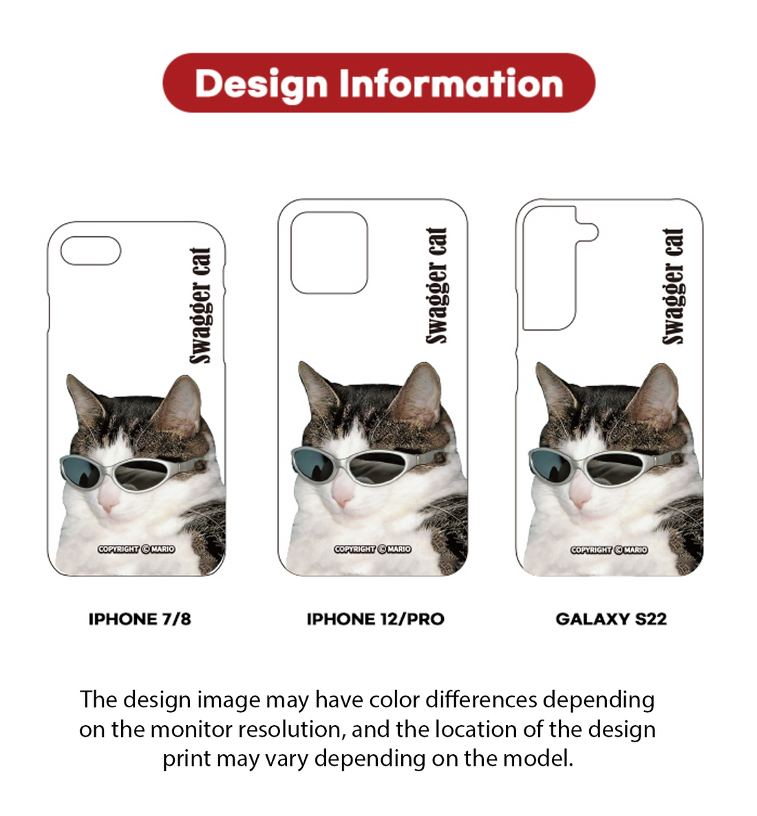 Swagger Cat Phone Case [Jelly]