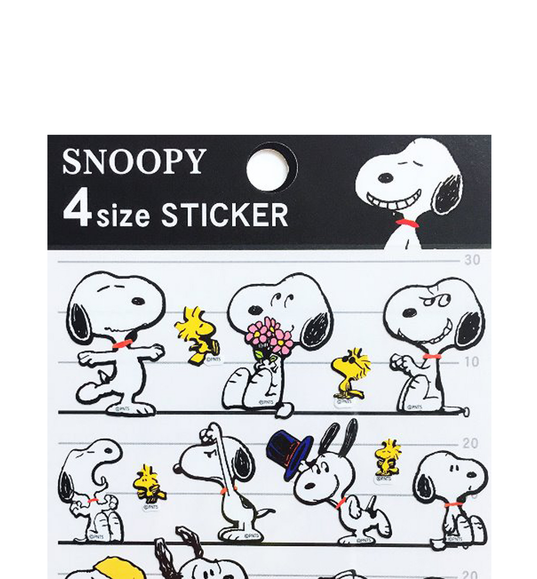 [JAPAN] Snoopy 4 Size Sticker [Smiley]