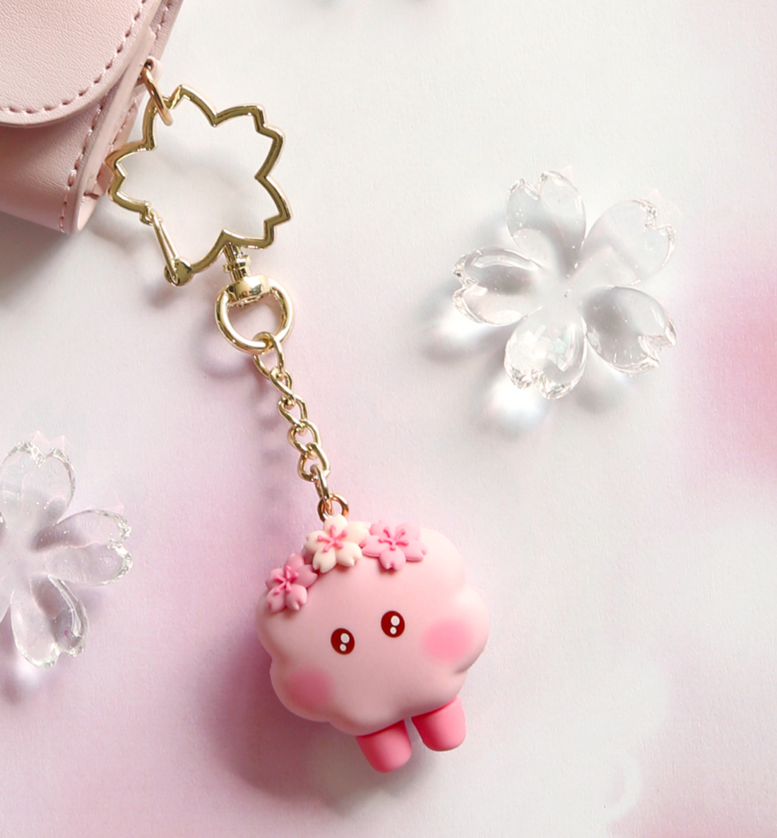 BT21 Cherry Blossom Figure Keyring [Shooky]