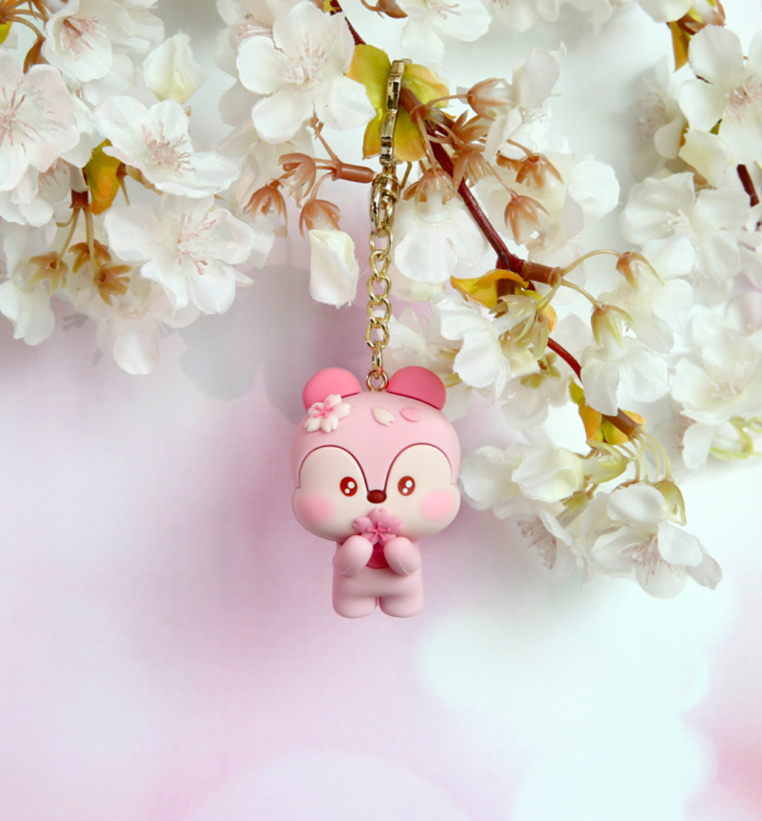 BT21 Cherry Blossom Figure Keyring [Mang]