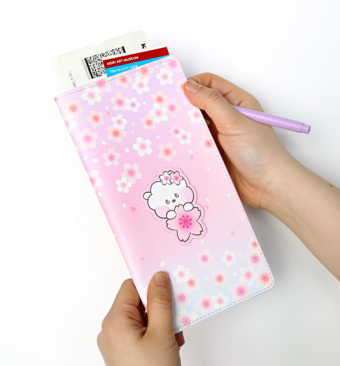 BT21 Cherry Blossom Large Passport Cover [RJ]