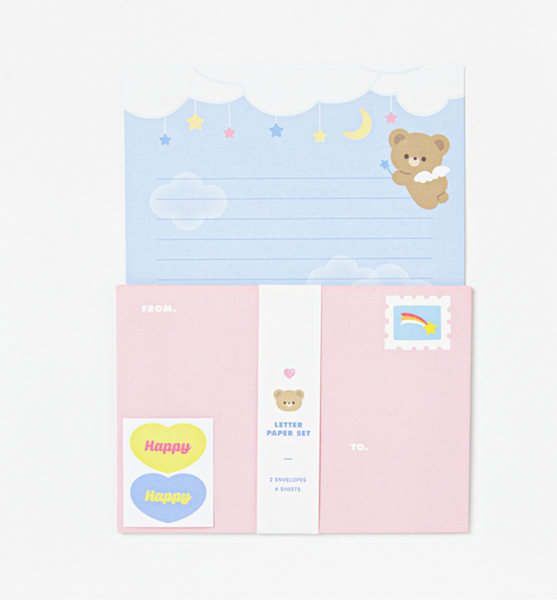 Angel Bear Letters & Envelopes