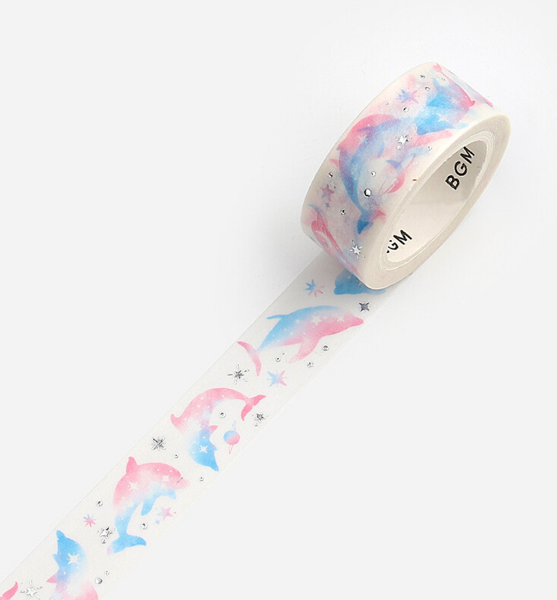 Summer Dolphin Washi Tape [Foil Stamping]