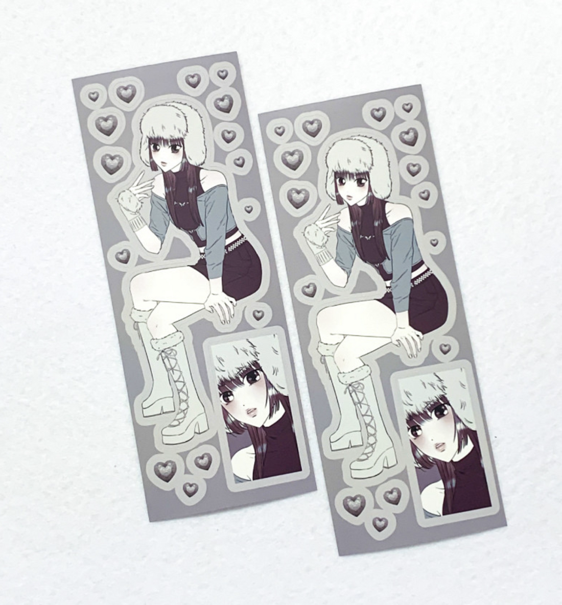 Winter Girl Seal Sticker