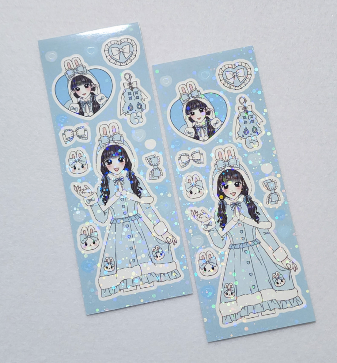 Cute Rabbit Girl Seal Sticker