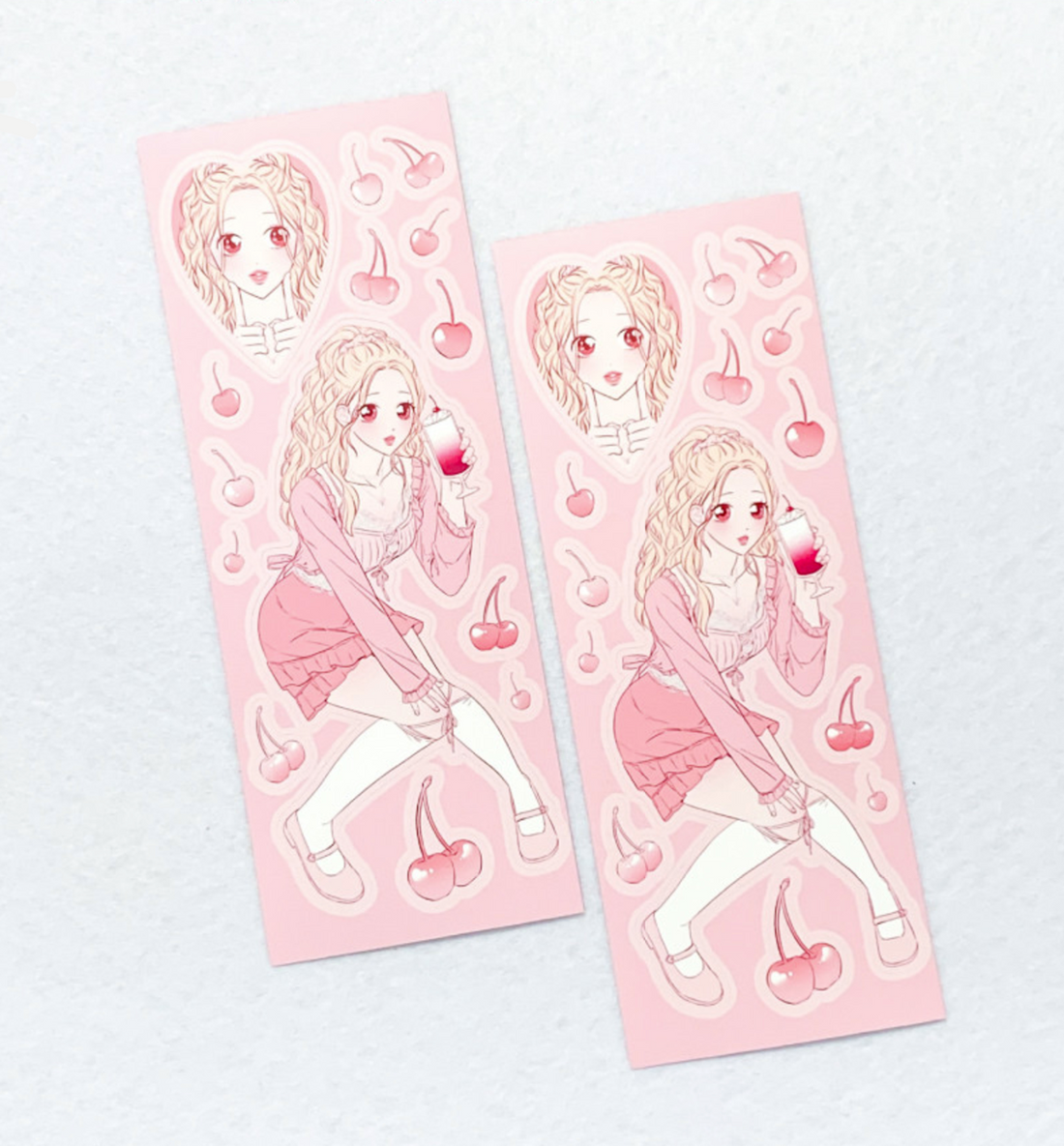 Cherry Girl Seal Sticker