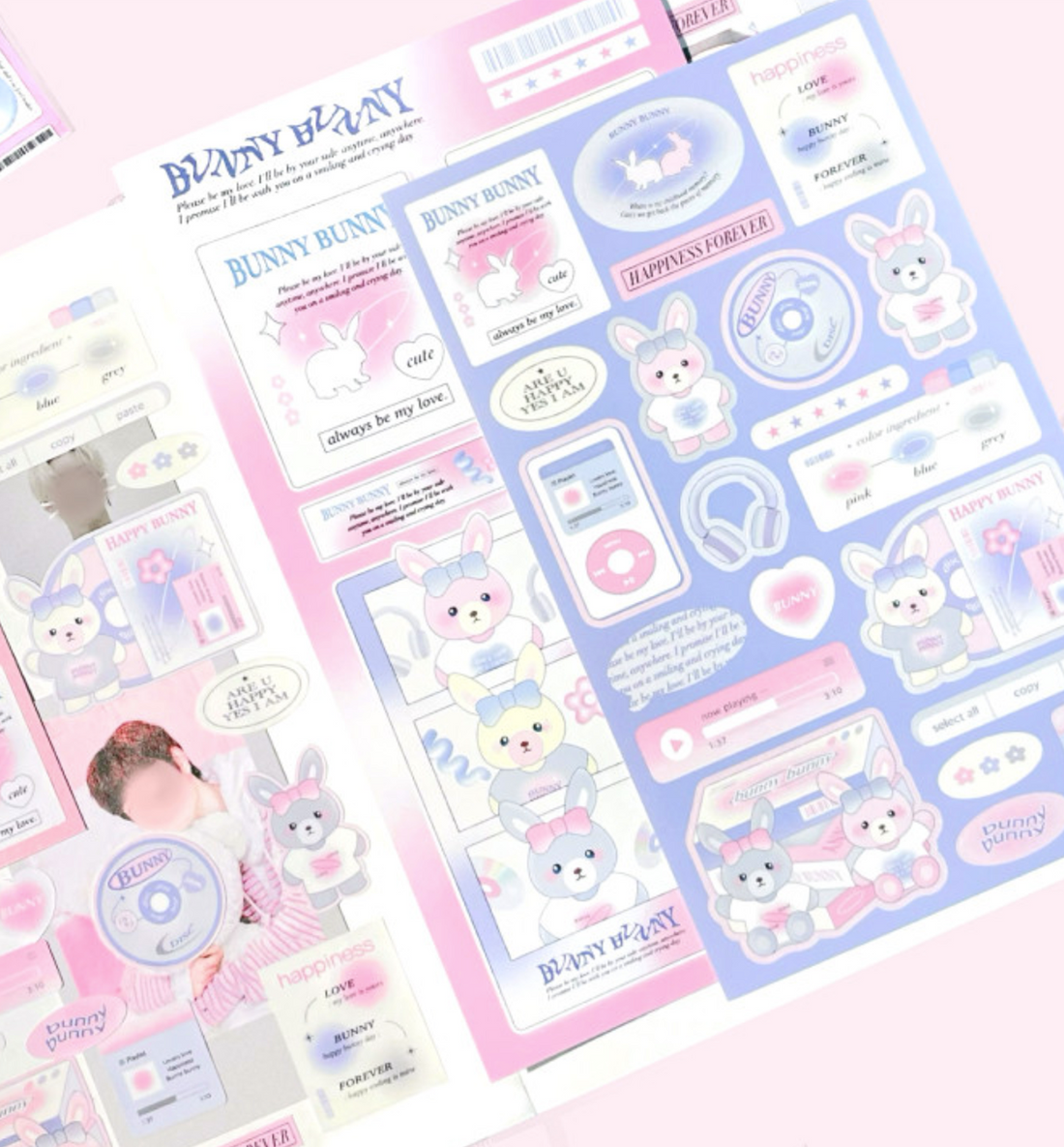 Bunny Music Seal Sticker