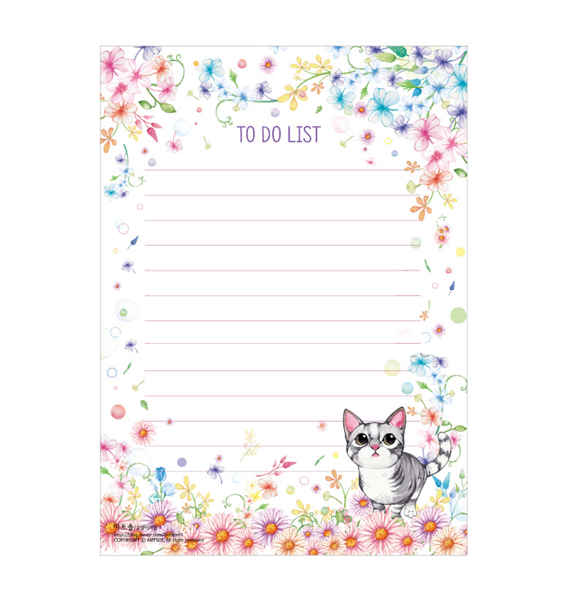 Kitty & Garden Memopad