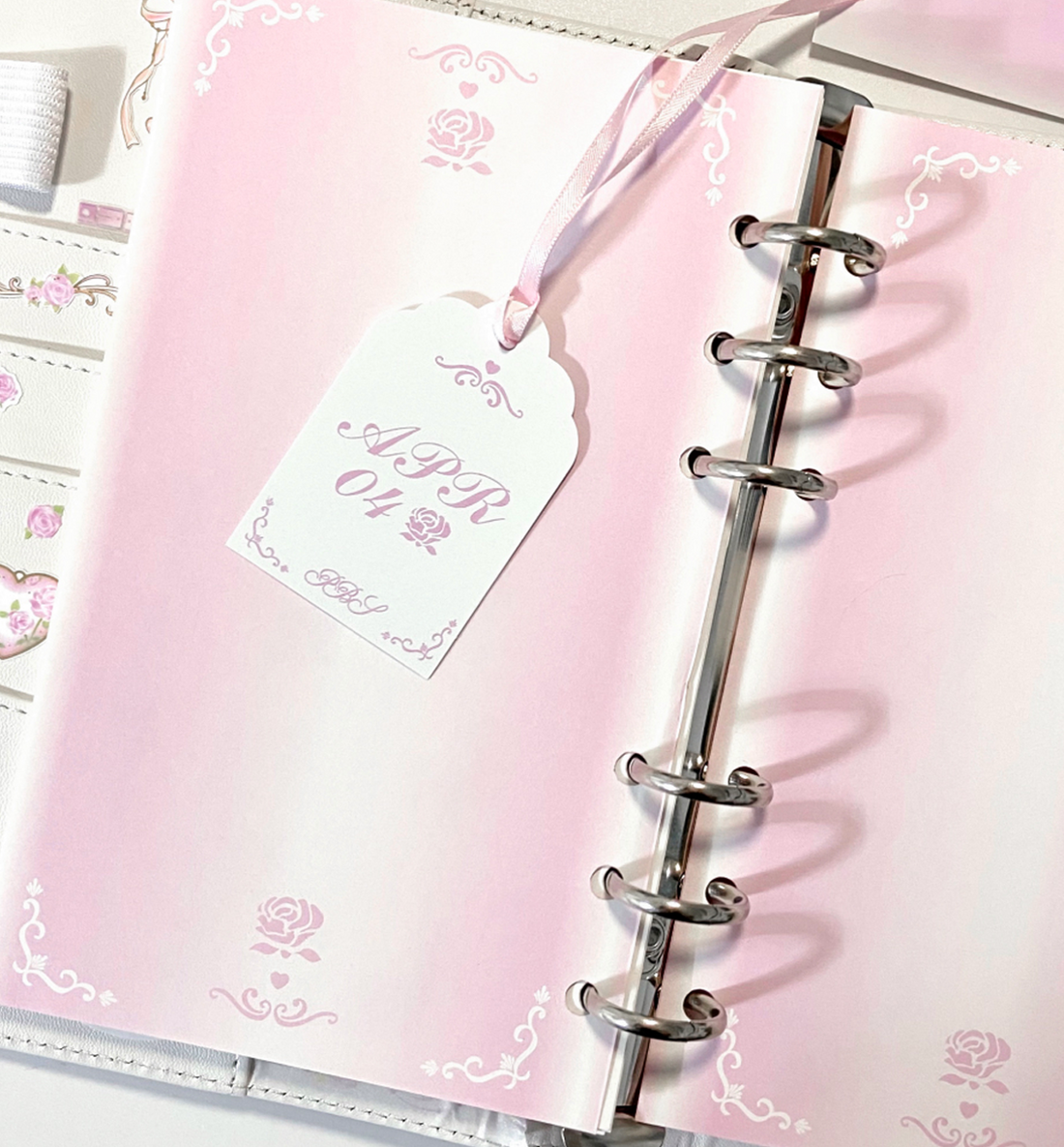 A6 Boutique Rose Paper Refill