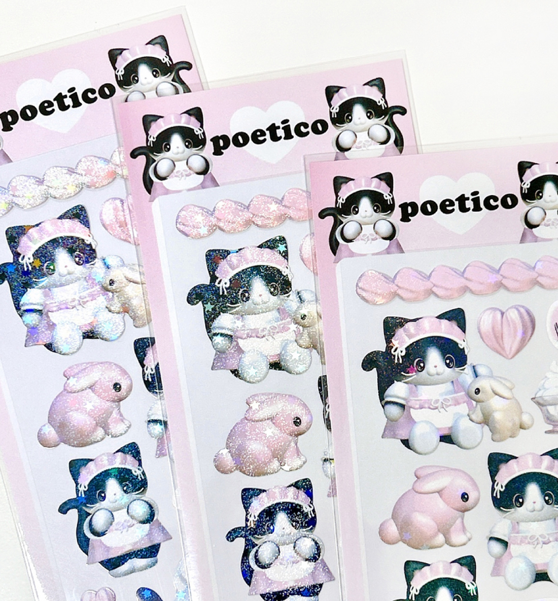 Cream Rabbit Cat Seal Sticker