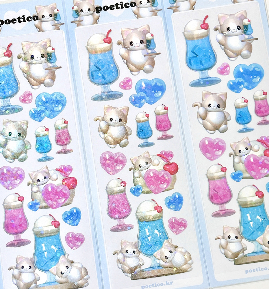 Cream Soda Cat Seal Sticker