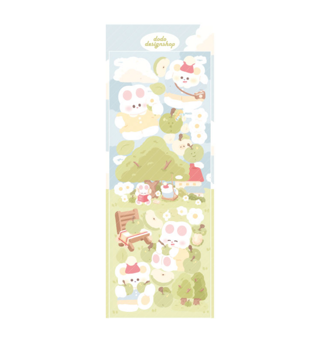 Peaceful Apple Village Seal Sticker