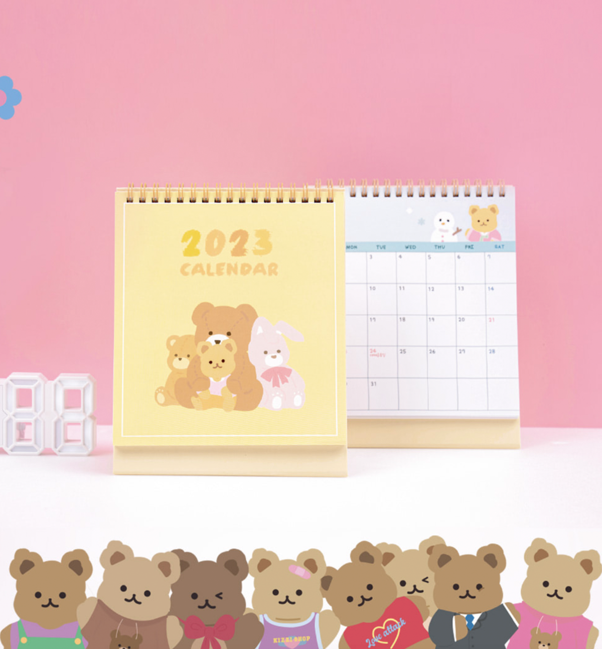 2023 My Bears Desk Calendar