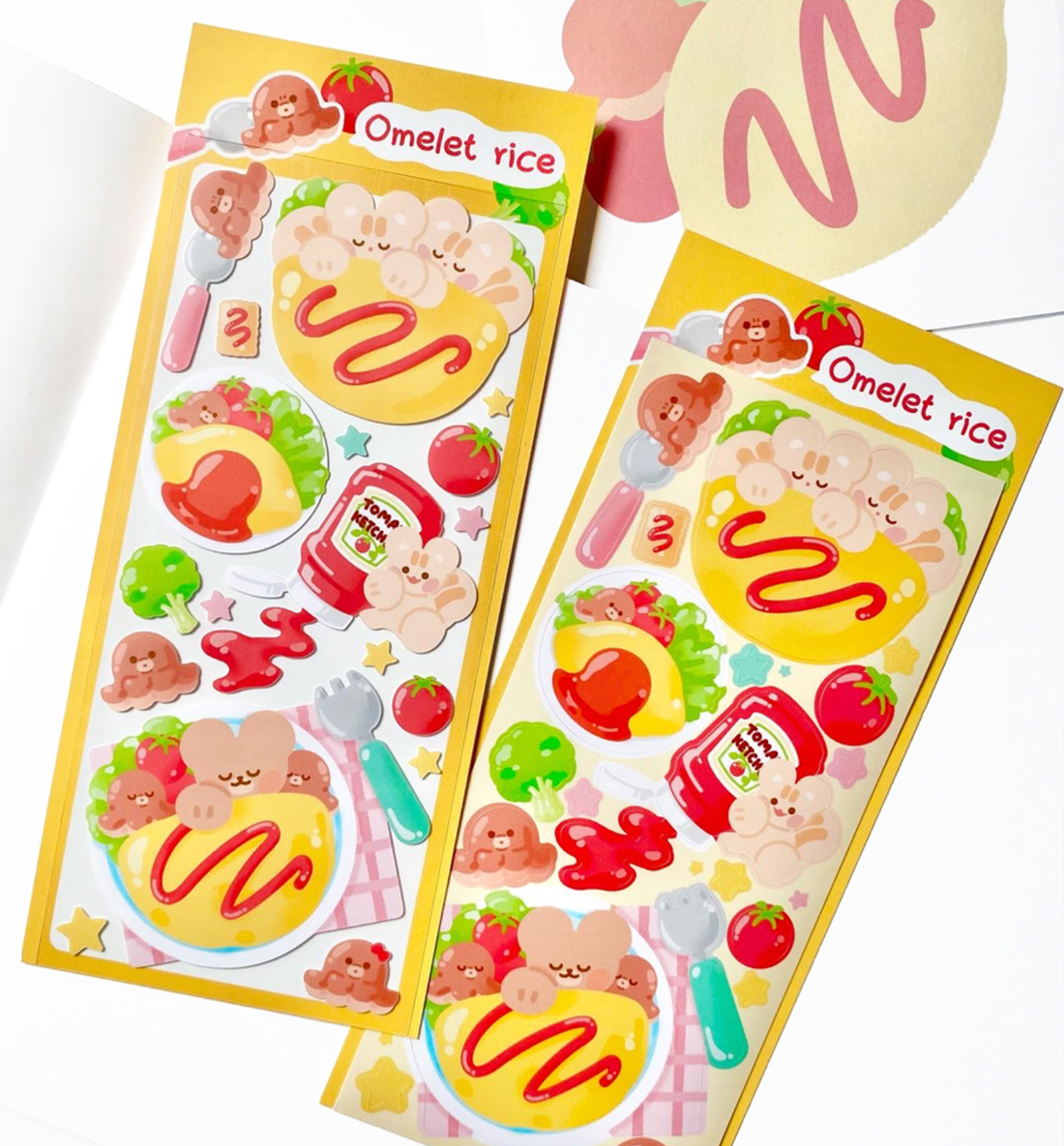 Omelet & Rice Seal Sticker