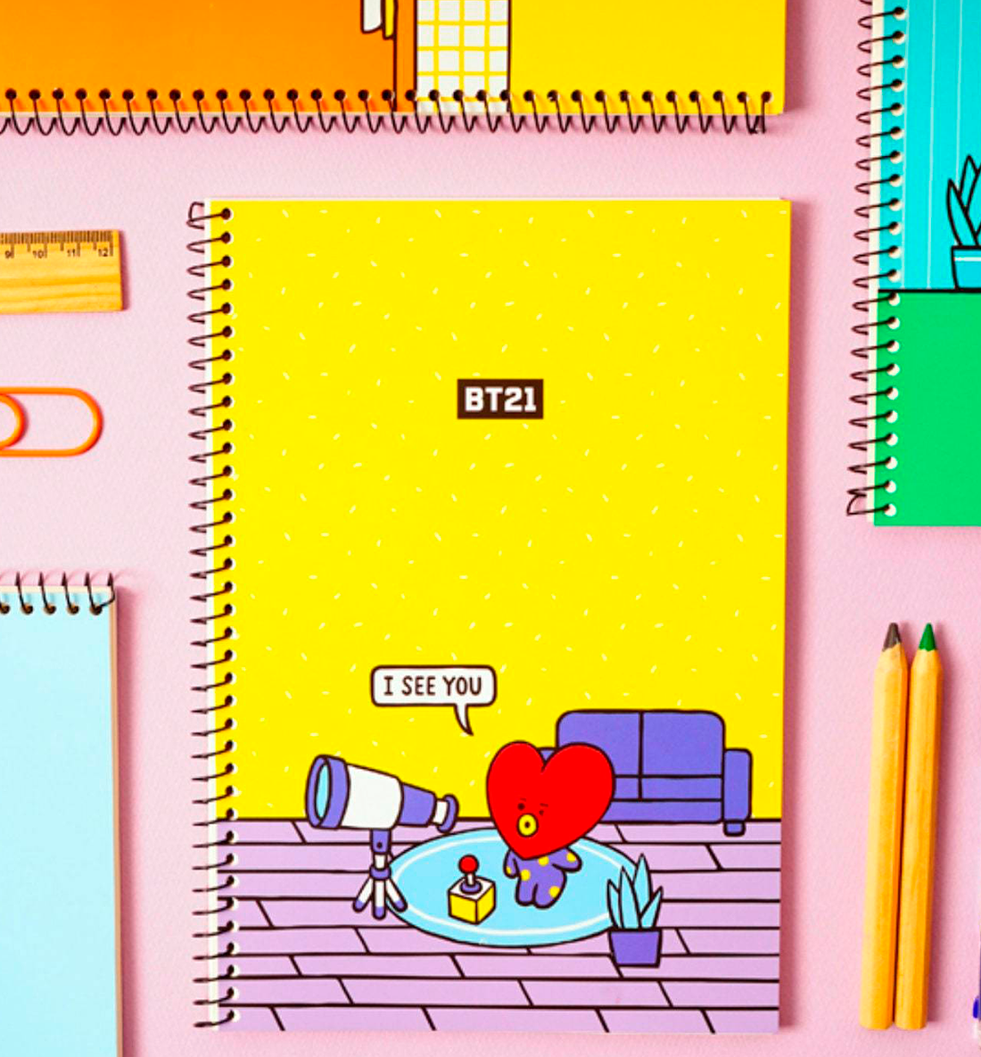 BT21 Spring Blank Notebook