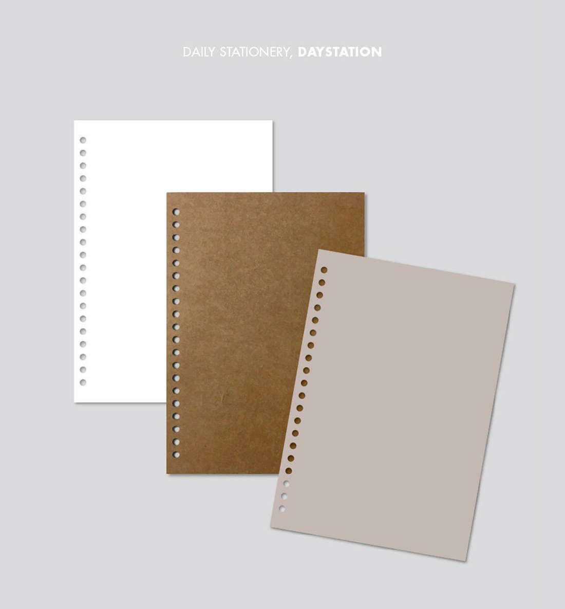 A5 Color Plain Kraft Planner Refill