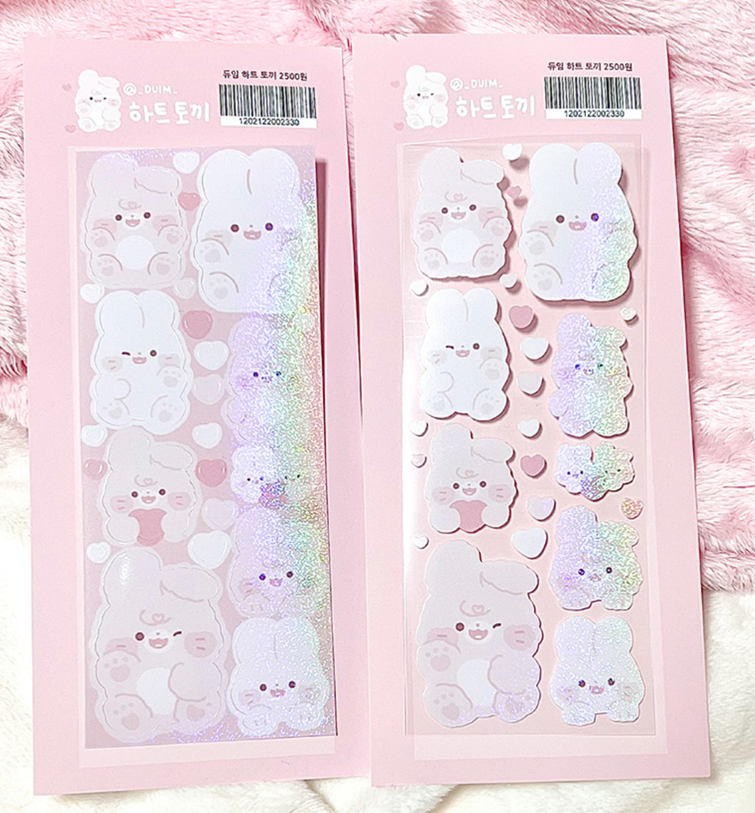 Rabbit & Heart Seal Sticker