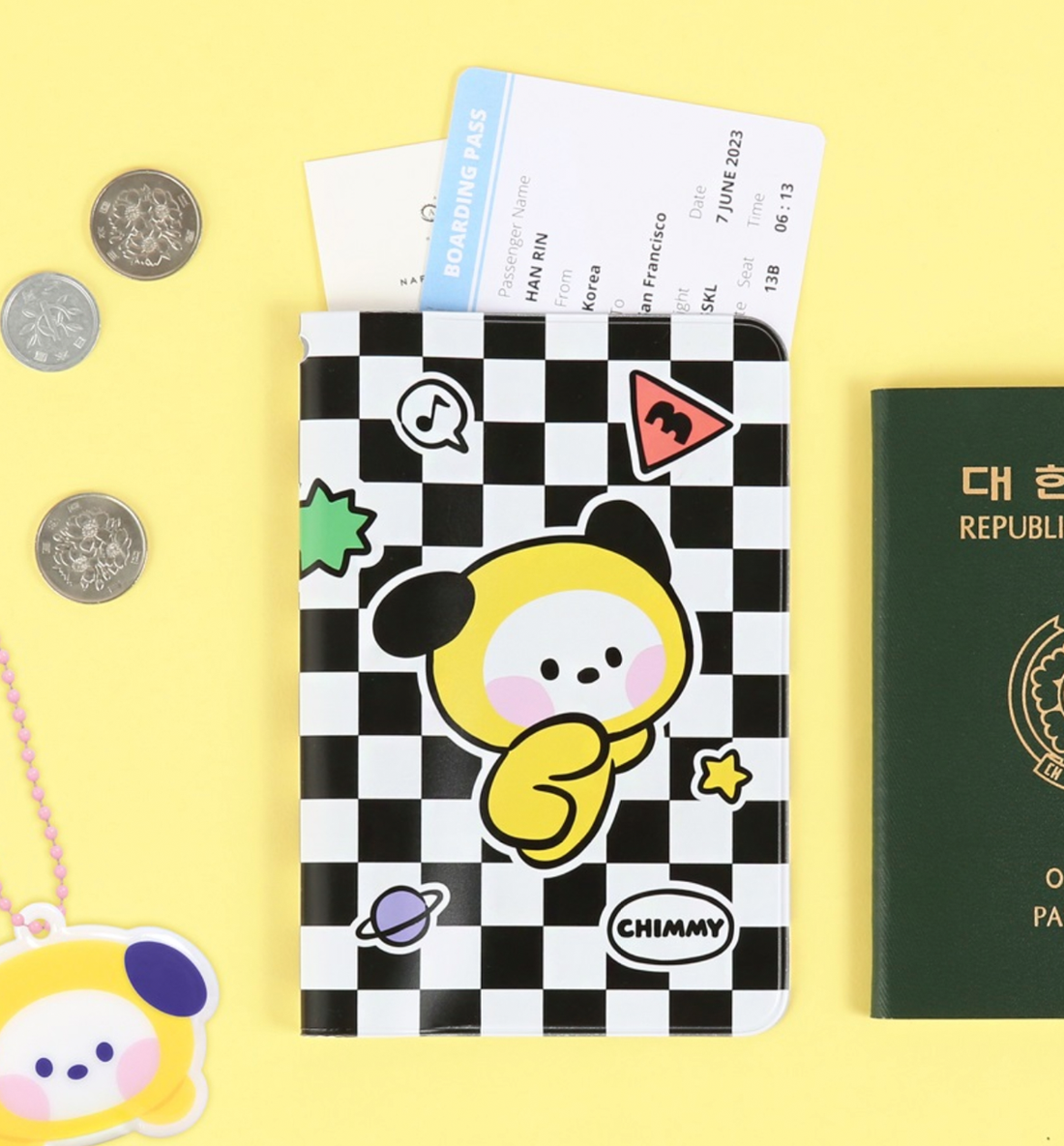 BT21 Minini Passport Case [Checkboard]