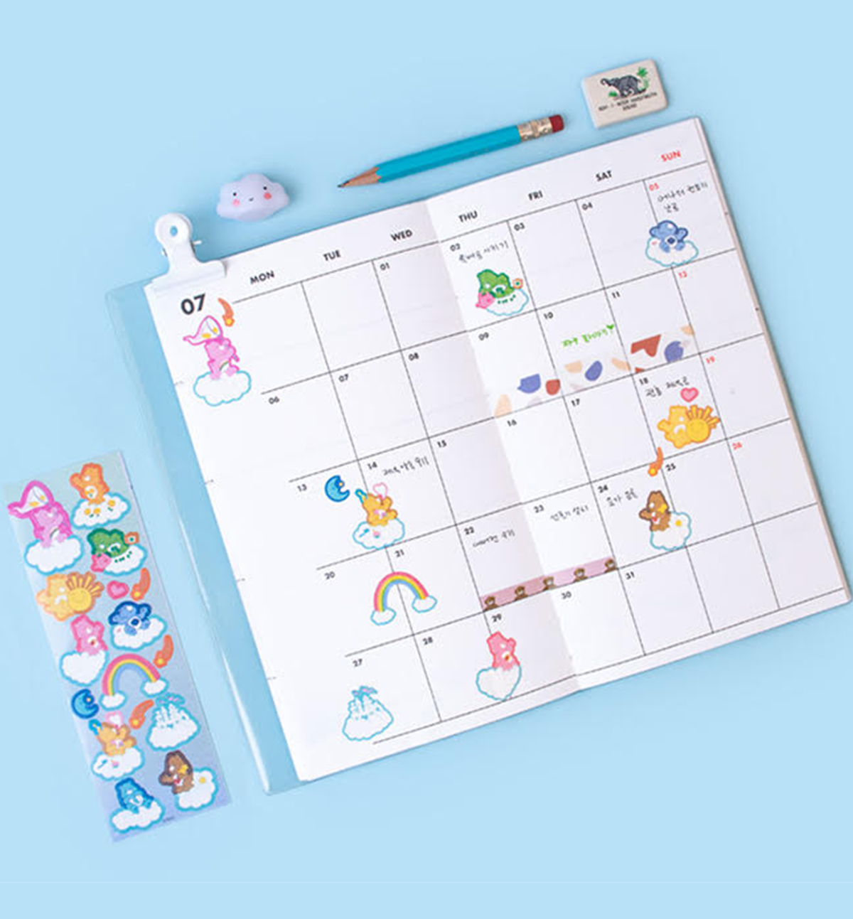 Beauty Schedule Planner Calendar Stickers - Daiso – Mary Bear