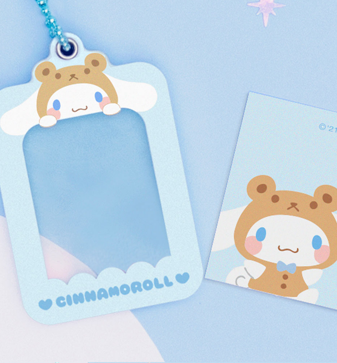 Cinnamoroll Costume Photo Holder Keyring