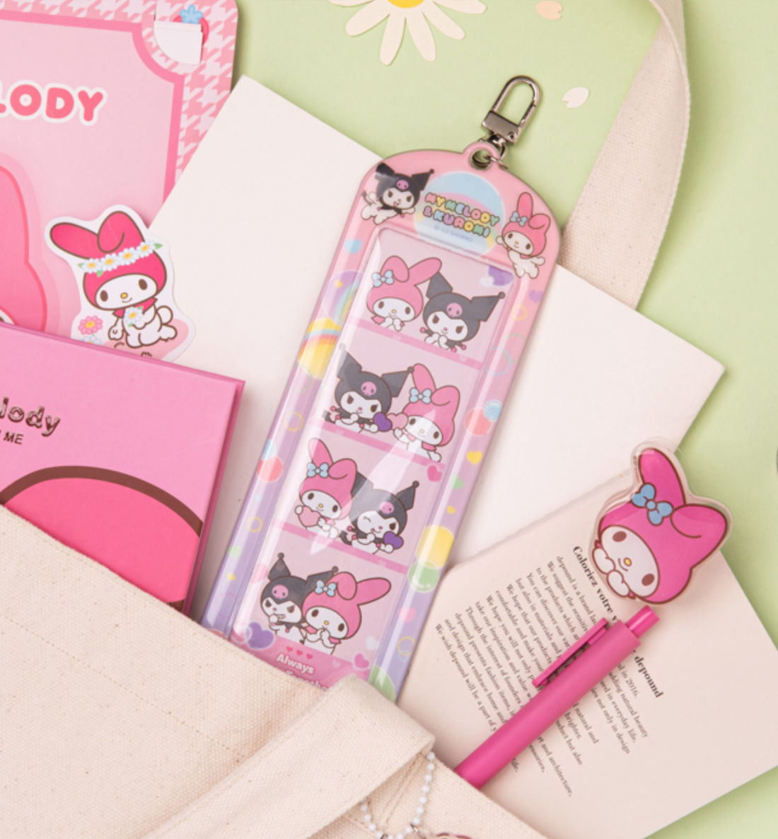 Sanrio My Melody & Kuromi 4Cut Keyring