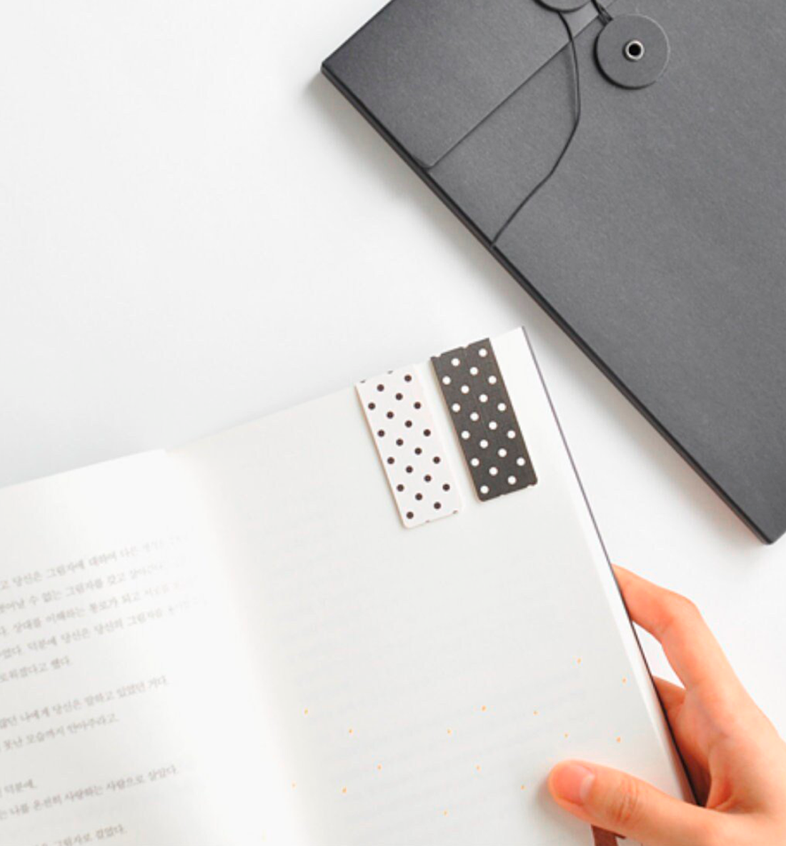 2 Polka Magnetic Bookmark