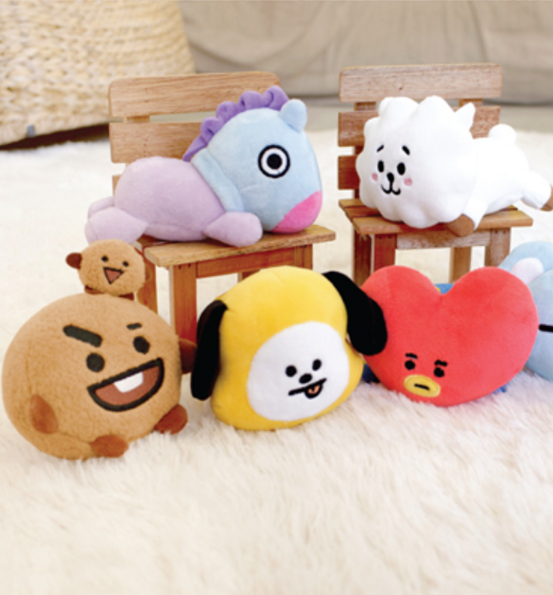 BT21 Magnet Lying Plush