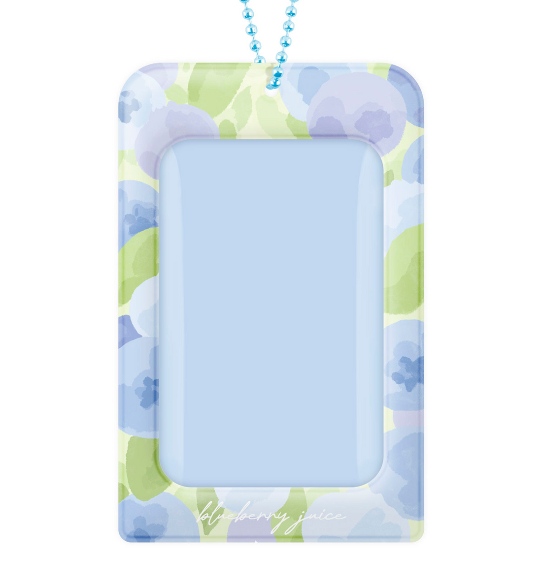 Watercolor Blueberry Juice Photocard Holder