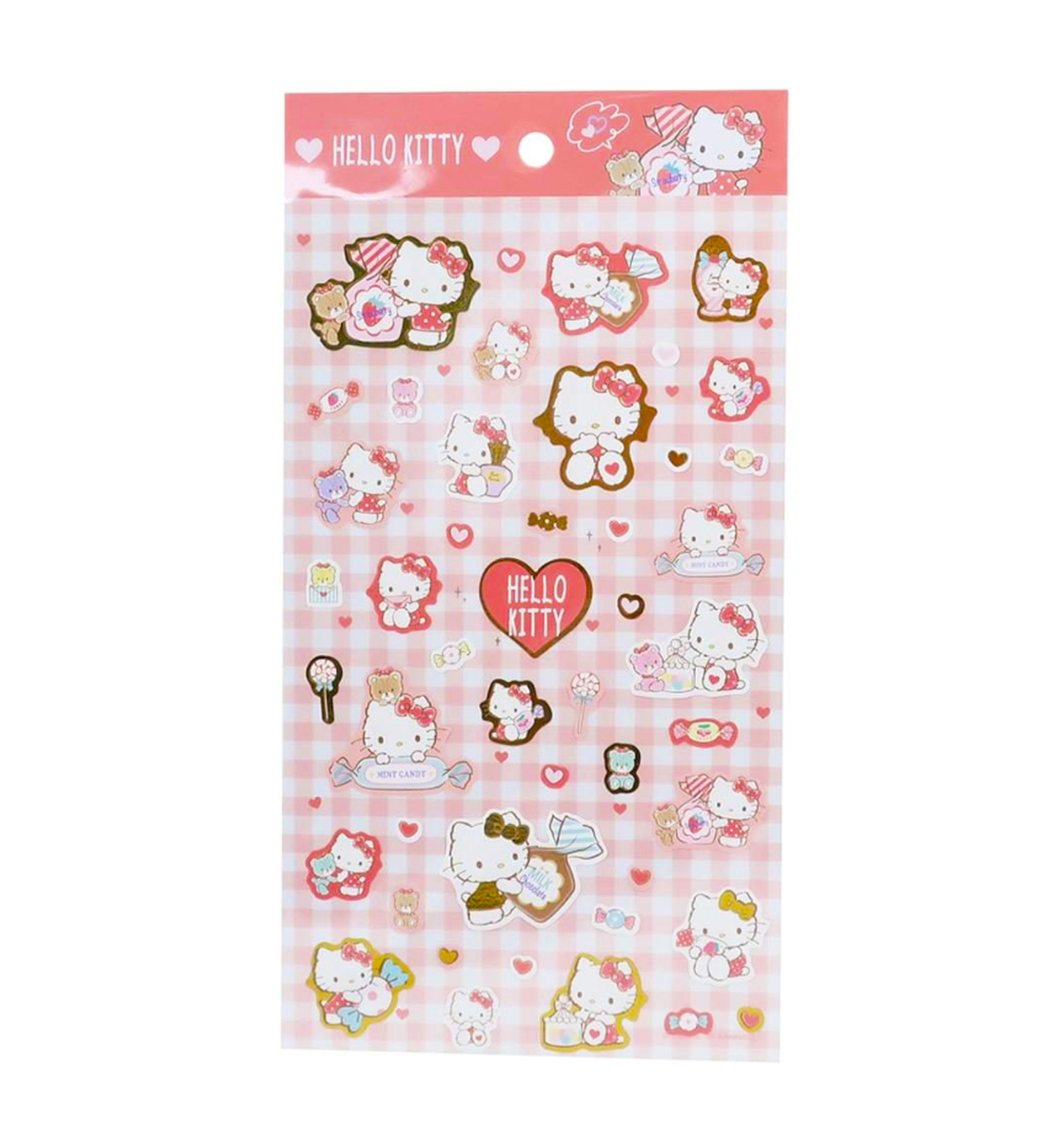 Hello Kitty Photocard Frame & Sticker [2D Retro Angel Pink]