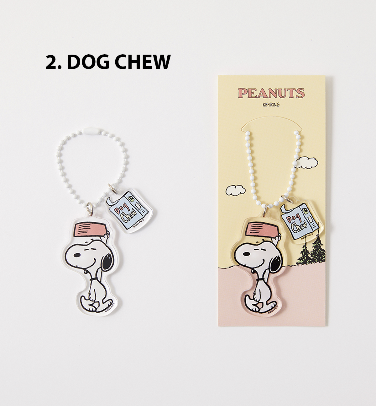 Snoopy Clear Keyring [4 Designs]