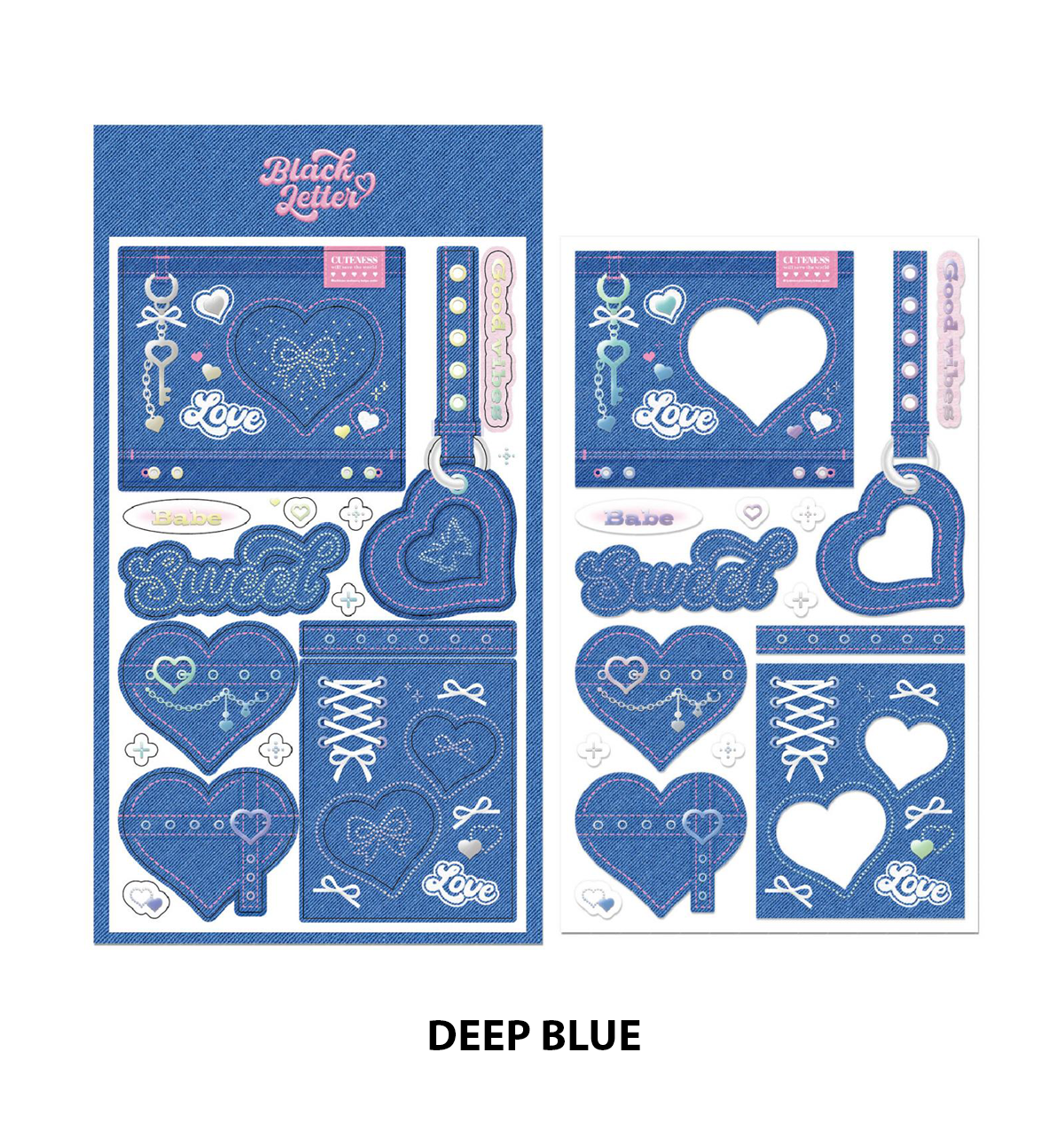 Hologram Foil Frame Seal Sticker [Denim Serie]