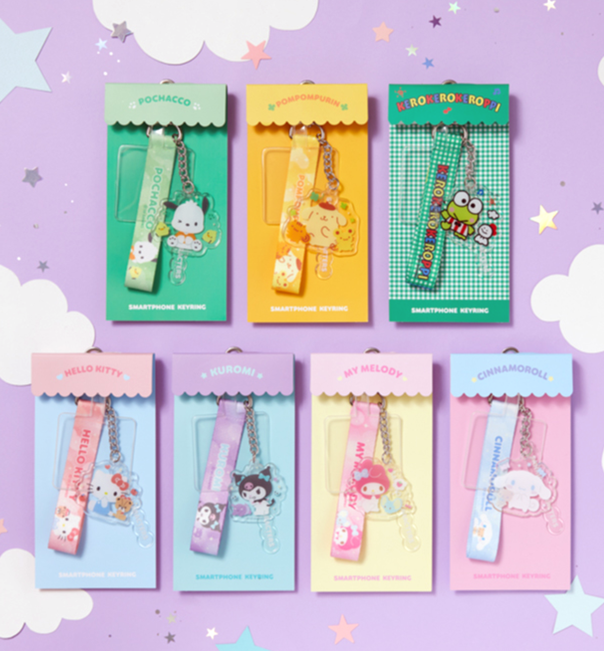 Sanrio Clear Phone Keyring [7 Designs]